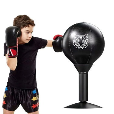 StressBuster Pro | Relájate, libérate del estrés - Bolsa de boxeo de escritorio con ventosa